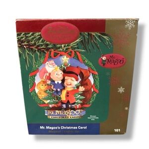 Mr. Magoo's Christmas Carol Christmas Ornament Carlton Cards TESTED 2004 Rare